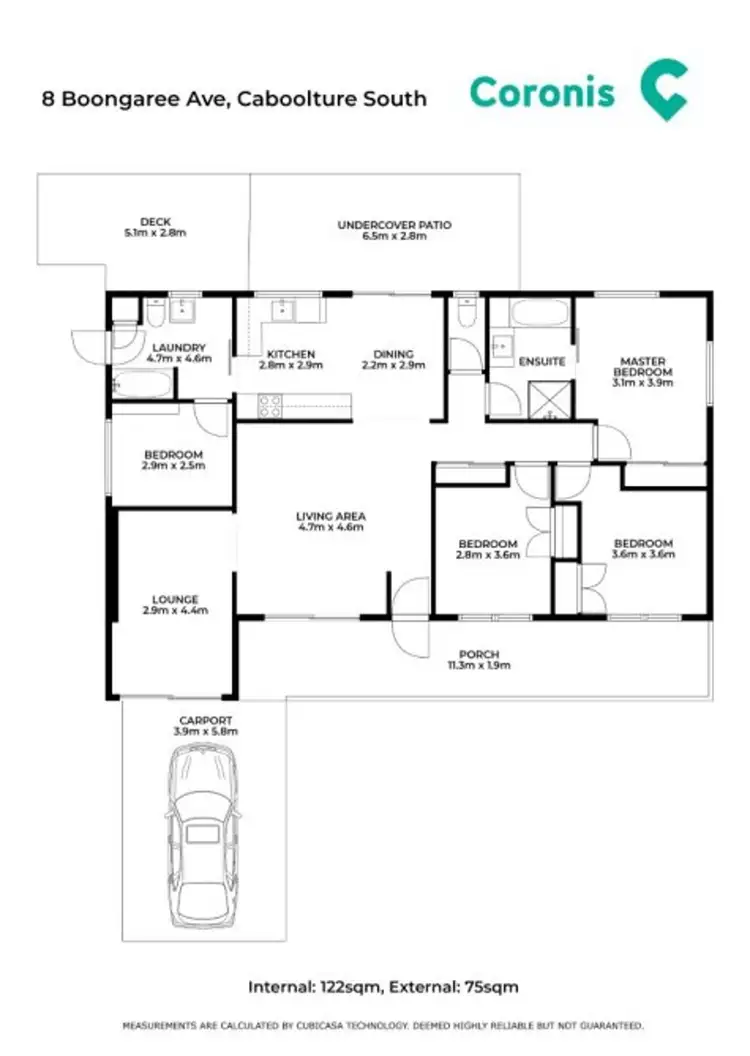 Floorplan of Homely house listing, 8 Boongaree Avenue, Caboolture South QLD 4510