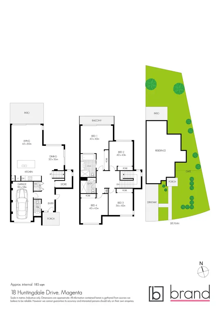 Floorplan of Homely townhouse listing, 18 Huntingdale Drive, Magenta NSW 2261