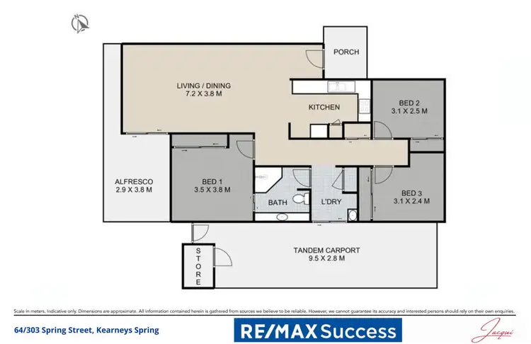 Floorplan of Homely retirement listing, 64/303 Spring Street, Kearneys Spring QLD 4350