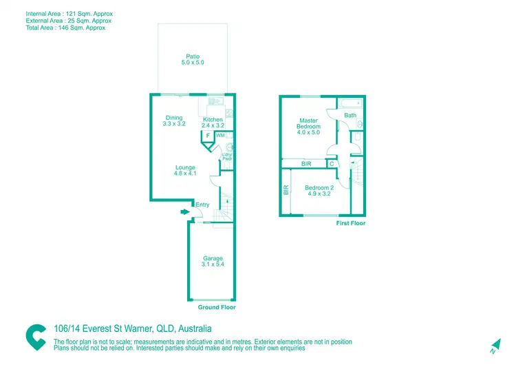 Floorplan of Homely townhouse listing, 106/14 Everest Street, Warner QLD 4500