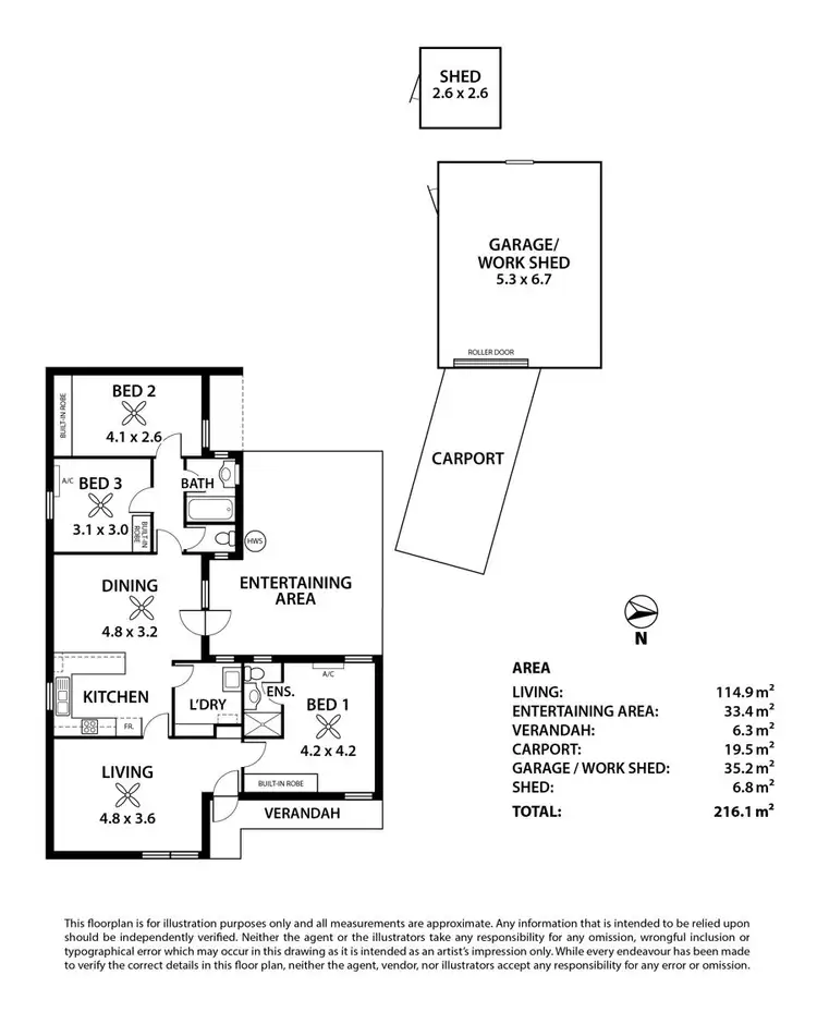Floorplan of Homely house listing, 215 Swanport Road, Murray Bridge SA 5253