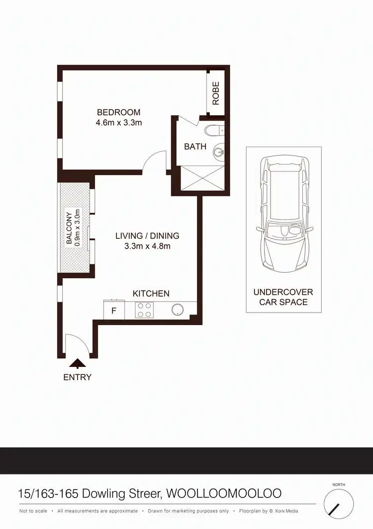 Floorplan of Homely unit listing, 15/163-165 Dowling Street, Woolloomooloo NSW 2011