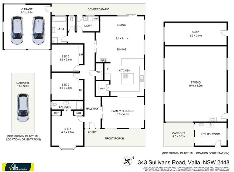 Floorplan of Homely rural property listing, 343 SULLIVANS ROAD, Valla NSW 2448