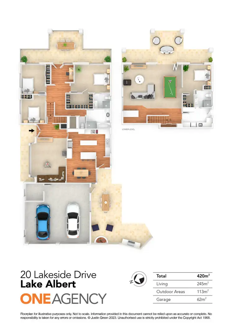 Floorplan of Homely house listing, 20 LAKESIDE DRIVE, Lake Albert NSW 2650