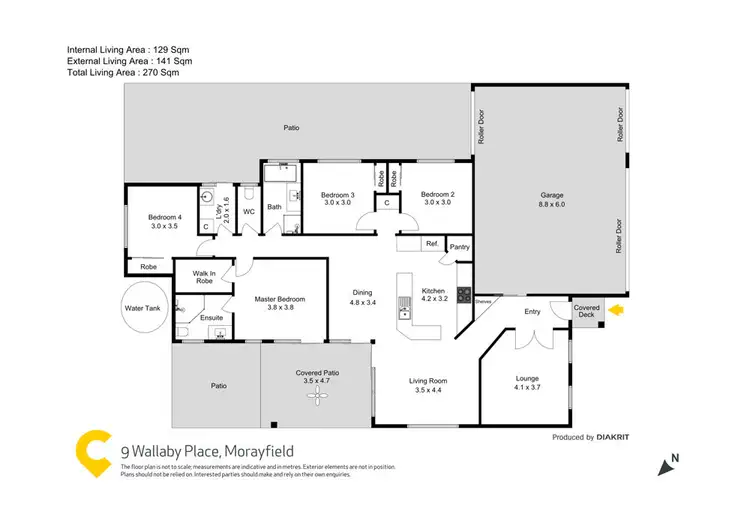 Floorplan of Homely house listing, 9 Wallaby Place, Morayfield QLD 4506