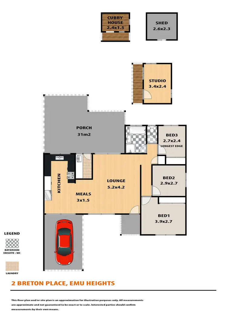 Floorplan of Homely house listing, 2 Breton Place, Emu Heights NSW 2750