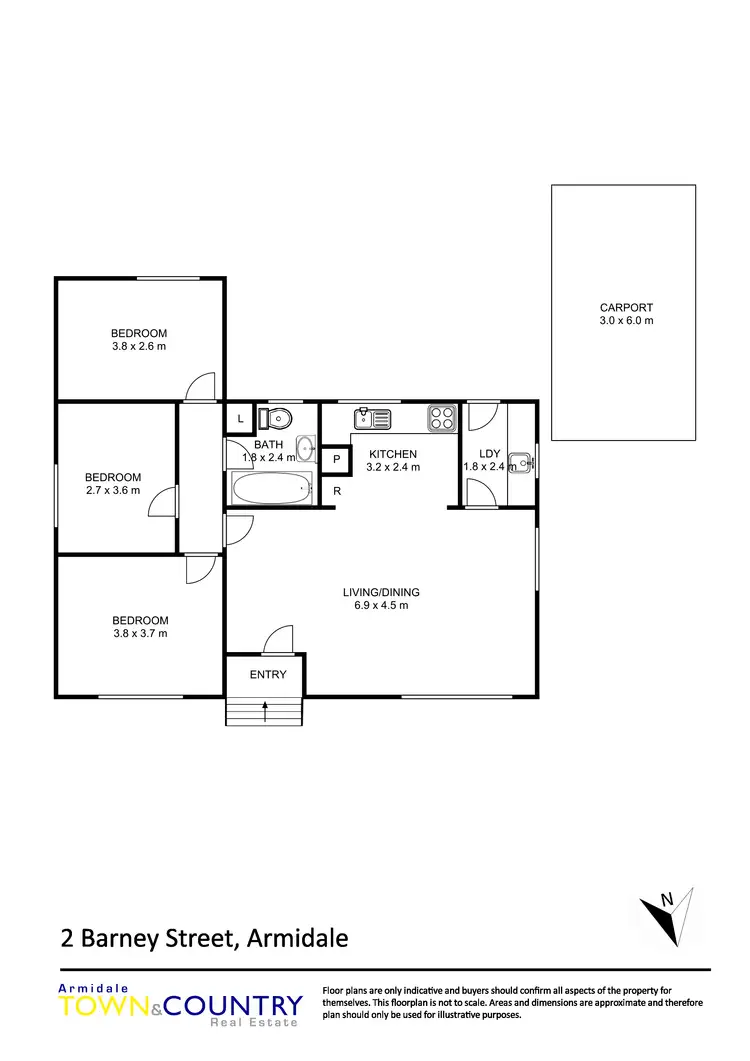 Floorplan of Homely house listing, 2 Barney Street, Armidale NSW 2350