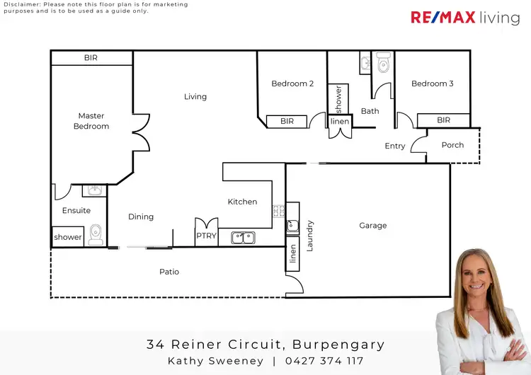 Floorplan of Homely house listing, 34 Reiner Circuit, Burpengary QLD 4505