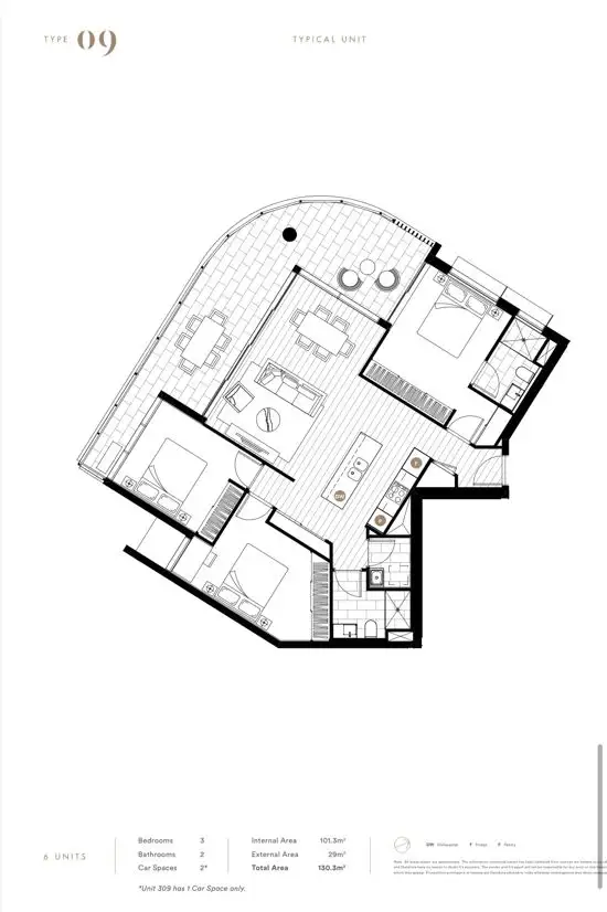 Floorplan of Homely apartment listing, 509/266 Stanhill Drive, Chevron Island QLD 4217