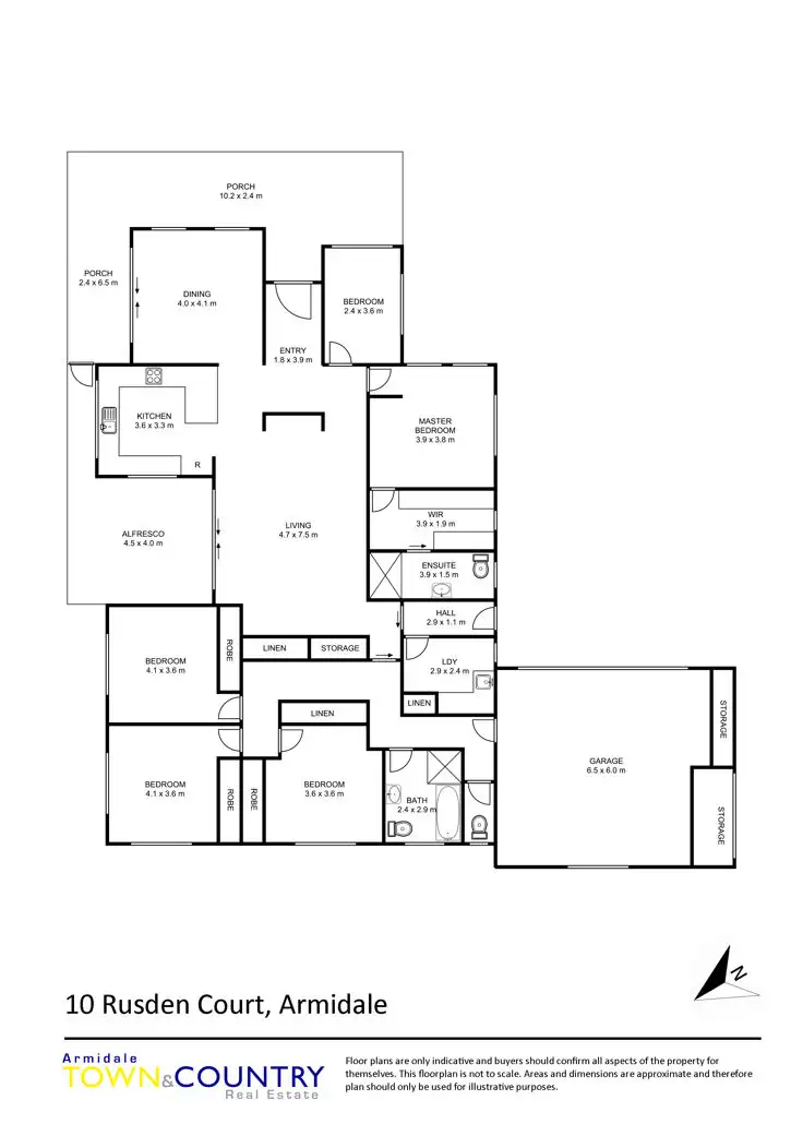 Floorplan of Homely house listing, 10 Rusden Court, Armidale NSW 2350