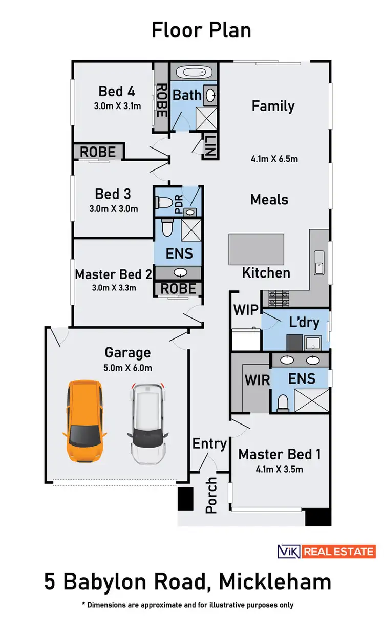 Floorplan of Homely house listing, 5 Babylon road, Mickleham VIC 3064