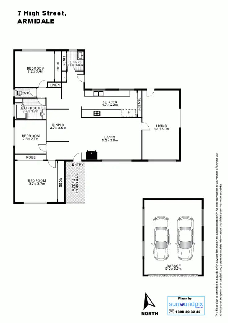 Floorplan of Homely house listing, 7 High Street, Armidale NSW 2350