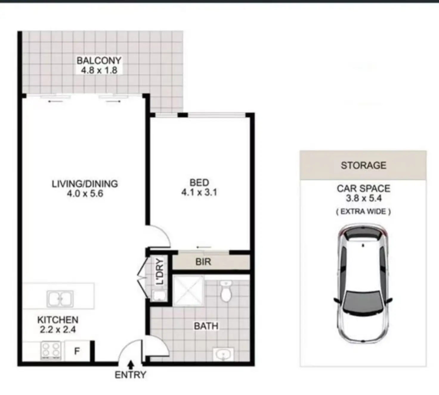 Floorplan of Homely apartment listing, 10 Stockyard Boulevard, Lidcombe NSW 2141