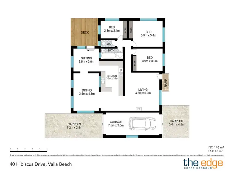 Floorplan of Homely house listing, 40 Hibiscus Drive, Valla Beach NSW 2448