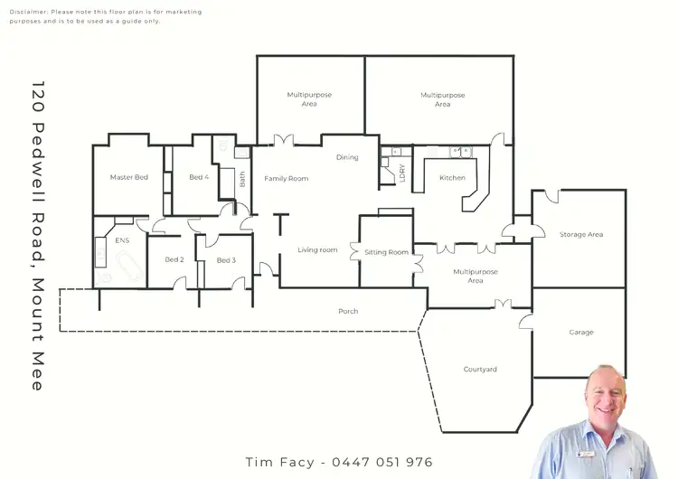 Floorplan of Homely rural property listing, 120 Pedwell Road, Mount Mee QLD 4521