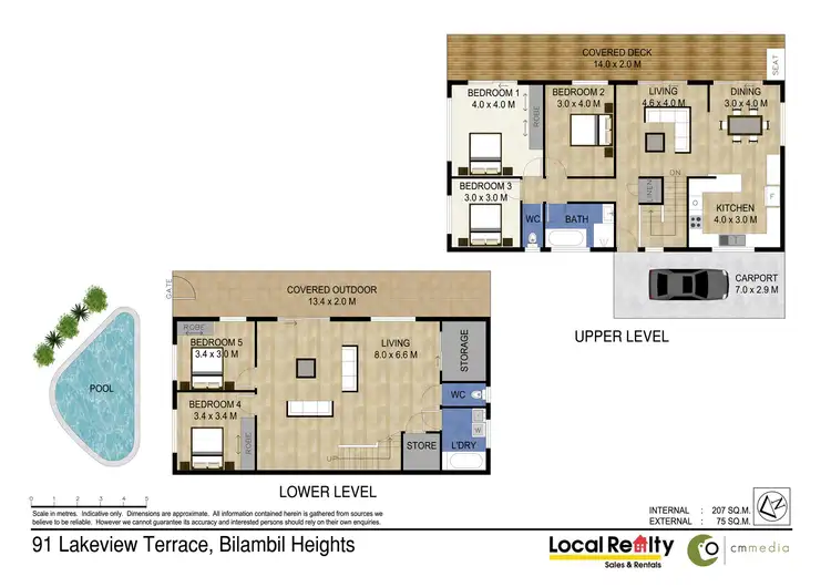 Floorplan of Homely house listing, 91 LAKEVIEW TERRACE, Bilambil Heights NSW 2486