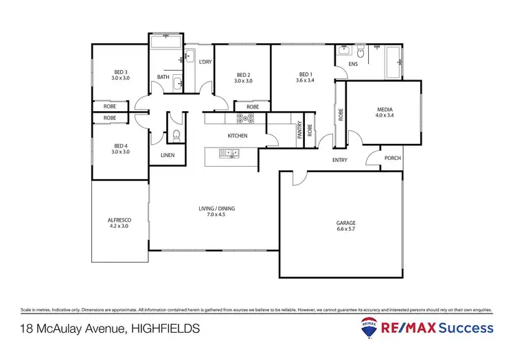 Floorplan of Homely house listing, 18 McAulay Avenue, Highfields QLD 4352
