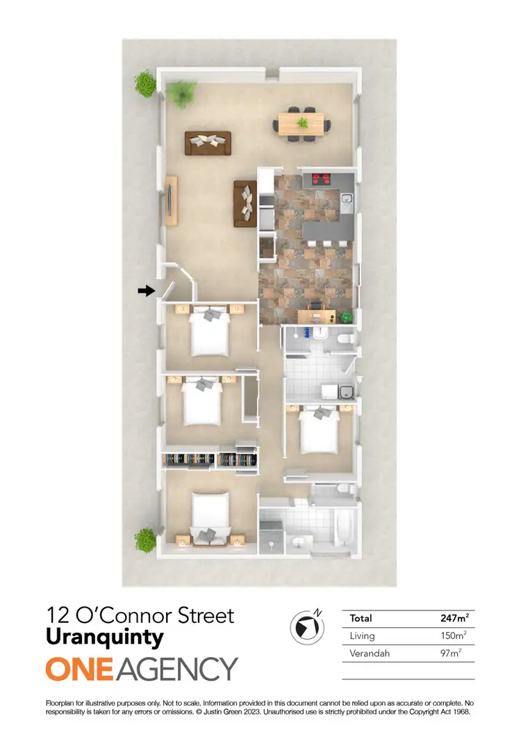 Floorplan of Homely house listing, 12 O'CONNOR STREET, Uranquinty NSW 2652