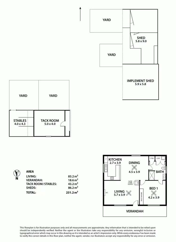Floorplan of Homely rural property listing, 110 Sugar Loaf Road, Williamstown SA 5351