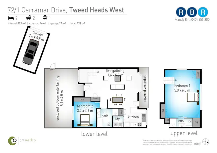 Floorplan of Homely villa listing, 72/1 Carramar Drive, Tweed Heads West NSW 2485