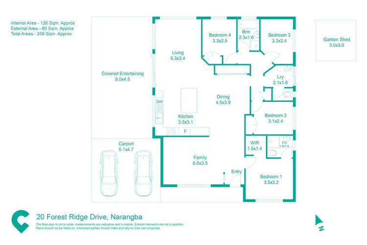 Floorplan of Homely house listing, 20 Forest Ridge Drive, Narangba QLD 4504