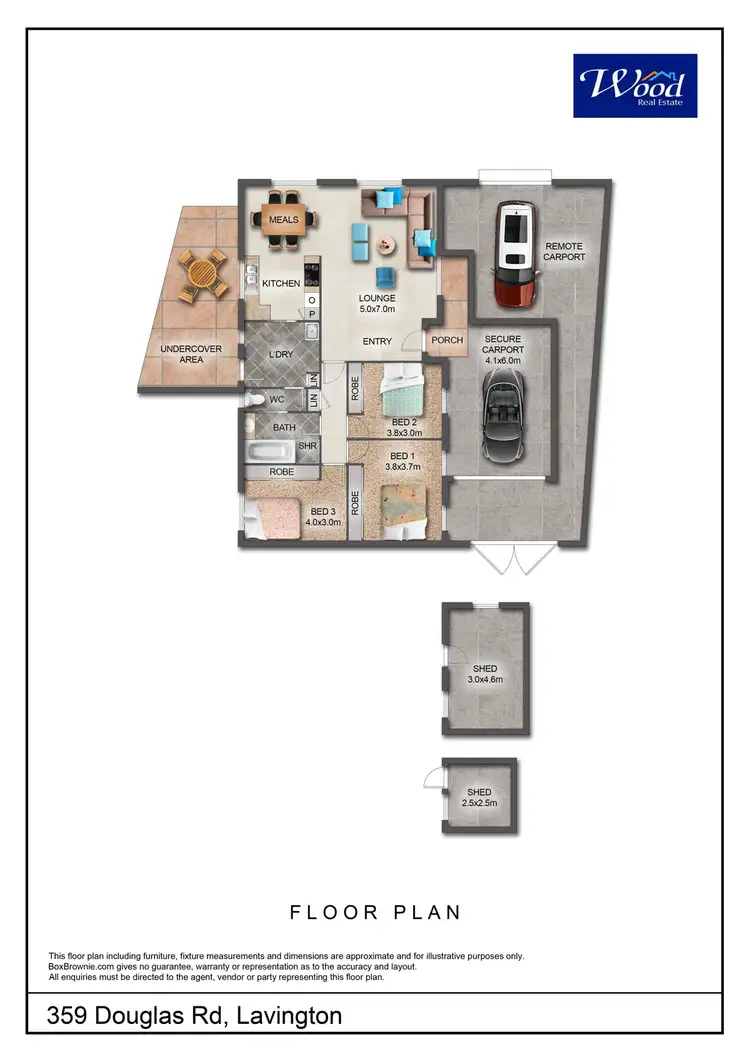 Floorplan of Homely house listing, 359 Douglas rd, Lavington NSW 2641