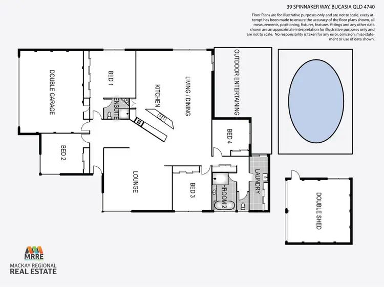 Floorplan of Homely house listing, 39 Spinnaker Way, Bucasia QLD 4750