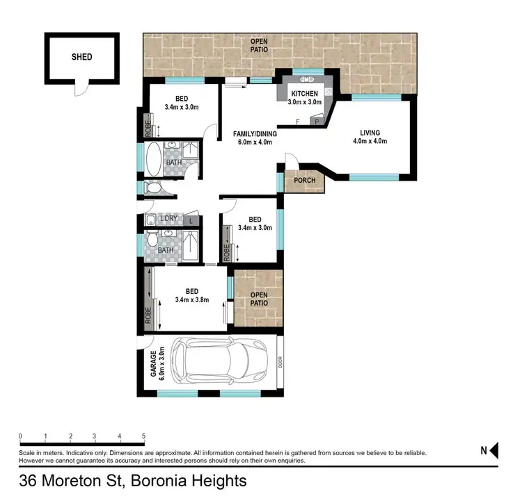 Floorplan of Homely house listing, 36 Moreton Street, Boronia Heights QLD 4124