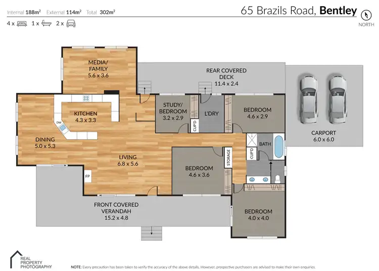 Floorplan of Homely rural property listing, 65 Brazels Road, Bentley NSW 2480