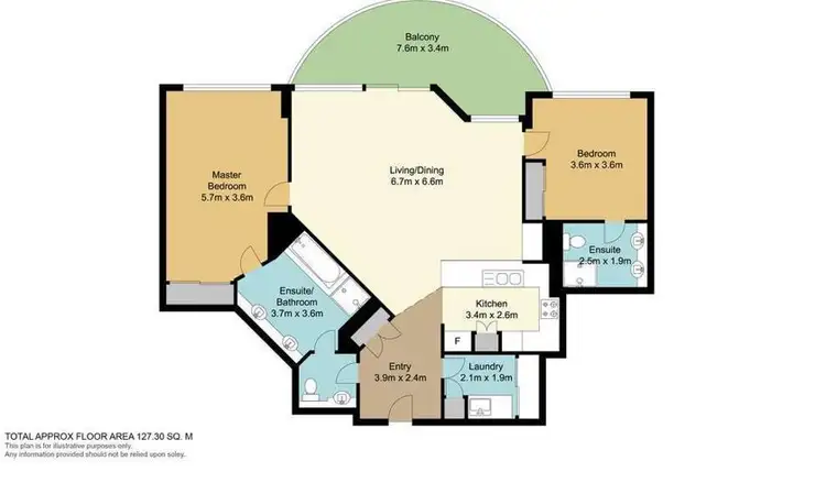 Floorplan of Homely apartment listing, 56/15 Victoria Avenue, Broadbeach QLD 4218