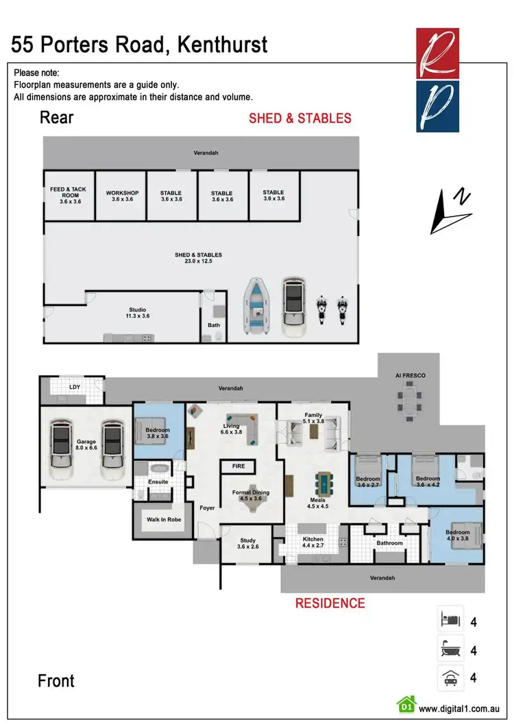 Floorplan of Homely house listing, 55 Porters Road, Kenthurst NSW 2156