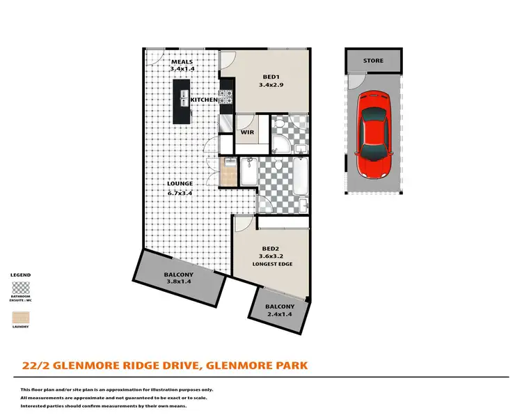 Floorplan of Homely apartment listing, 22/2 Glenmore Ridge Drive, Glenmore Park NSW 2745