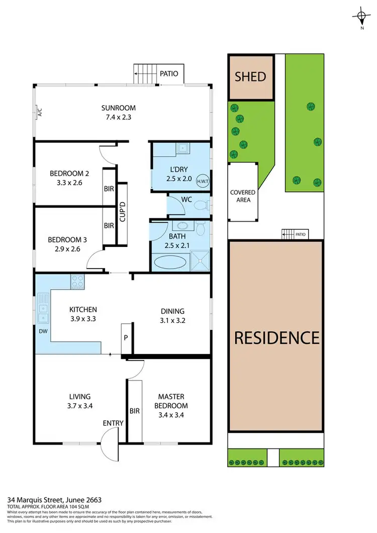 Floorplan of Homely house listing, 34 Marquis Street, Junee NSW 2663