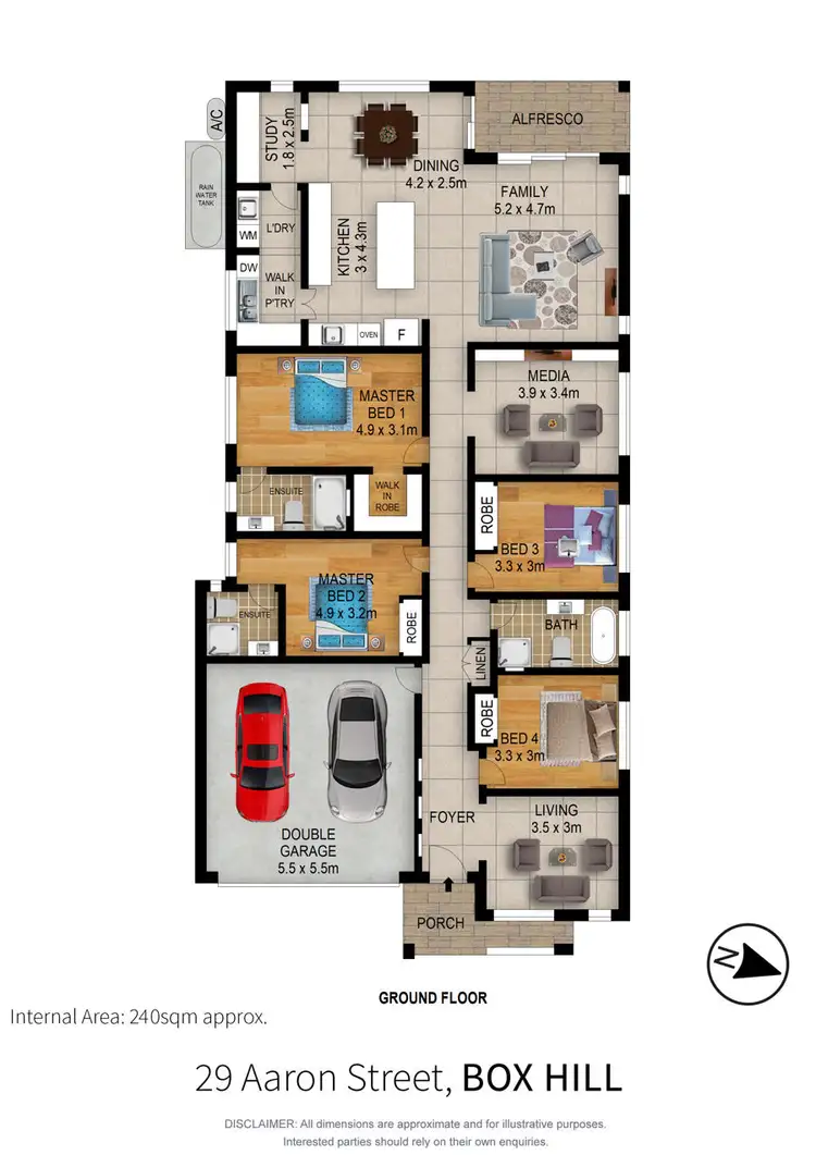 Floorplan of Homely house listing, 29 Aaron Street, Box Hill NSW 2765