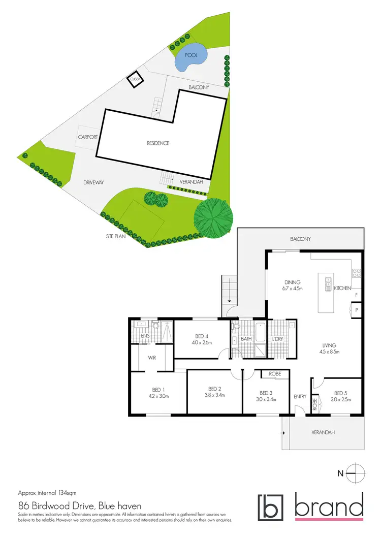 Floorplan of Homely house listing, 86 Birdwood Drive, Blue Haven NSW 2262