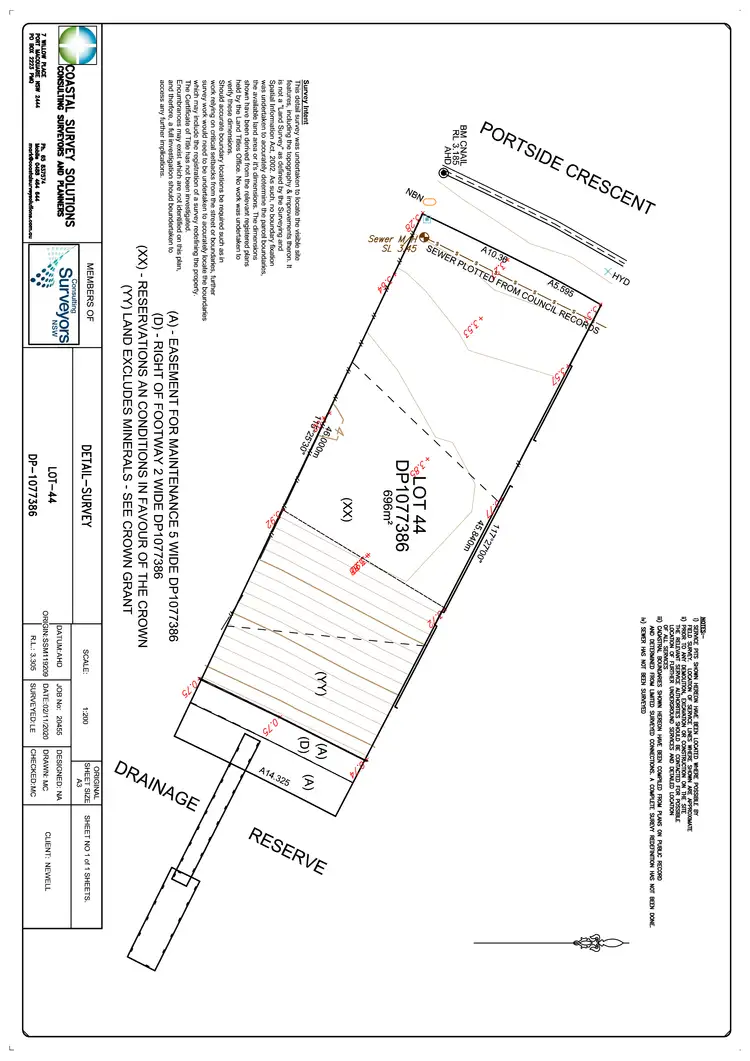 Floorplan of Homely land listing, 22 Portside Crescent, Port Macquarie NSW 2444