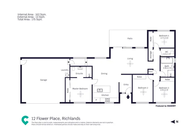 Floorplan of Homely house listing, 12 Flower Place, Richlands QLD 4077