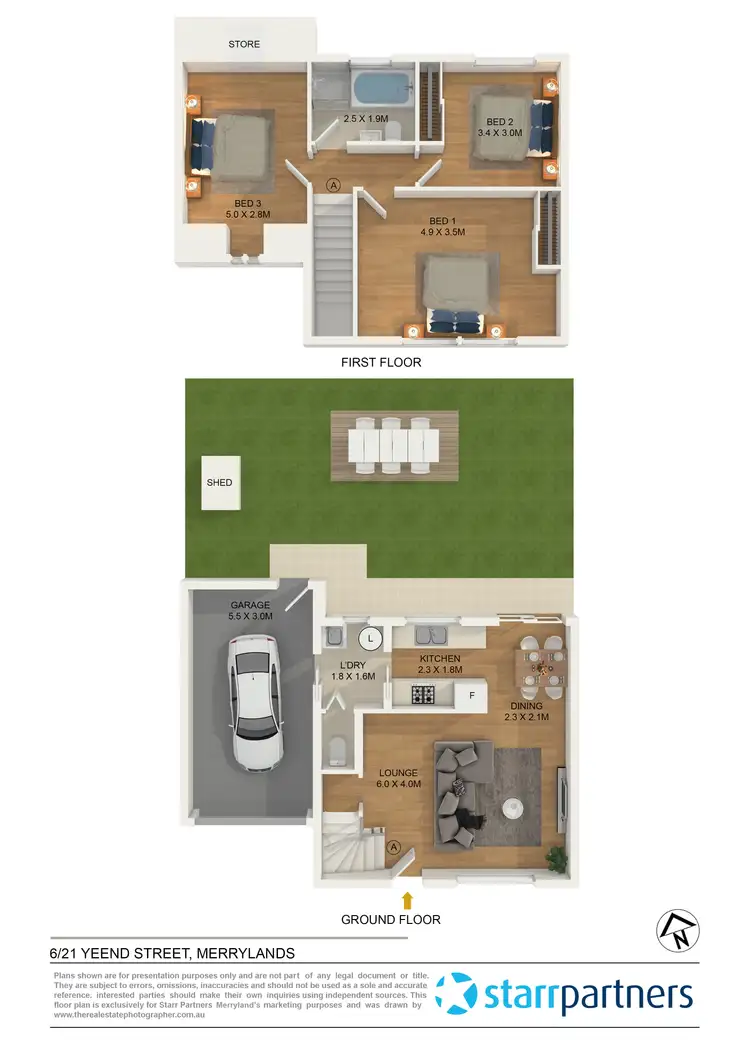 Floorplan of Homely townhouse listing, 6/21-23 Yeend Street, Merrylands NSW 2160