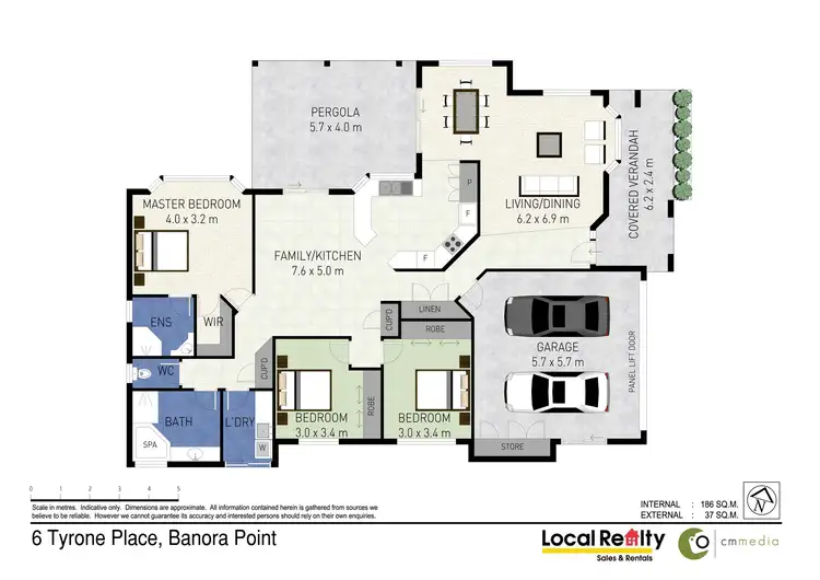 Floorplan of Homely house listing, 6 Tyrone Terrace, Banora Point NSW 2486