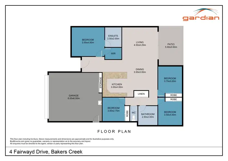 Floorplan of Homely house listing, 4 Fairway Drive, Bakers Creek QLD 4740