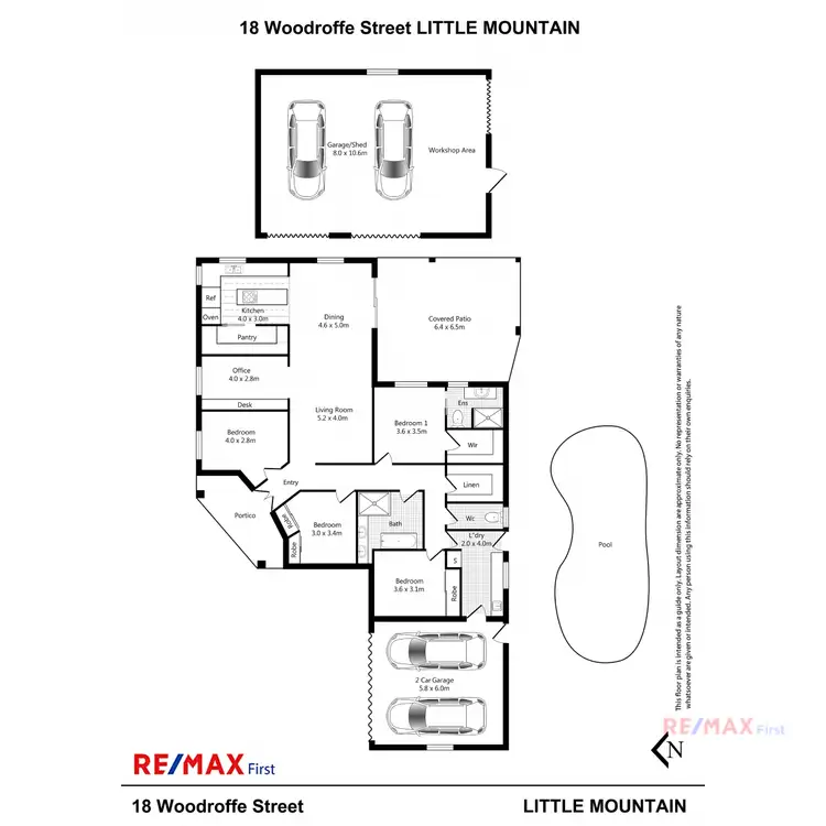Floorplan of Homely house listing, 18 Woodroffe Street, Little Mountain QLD 4551