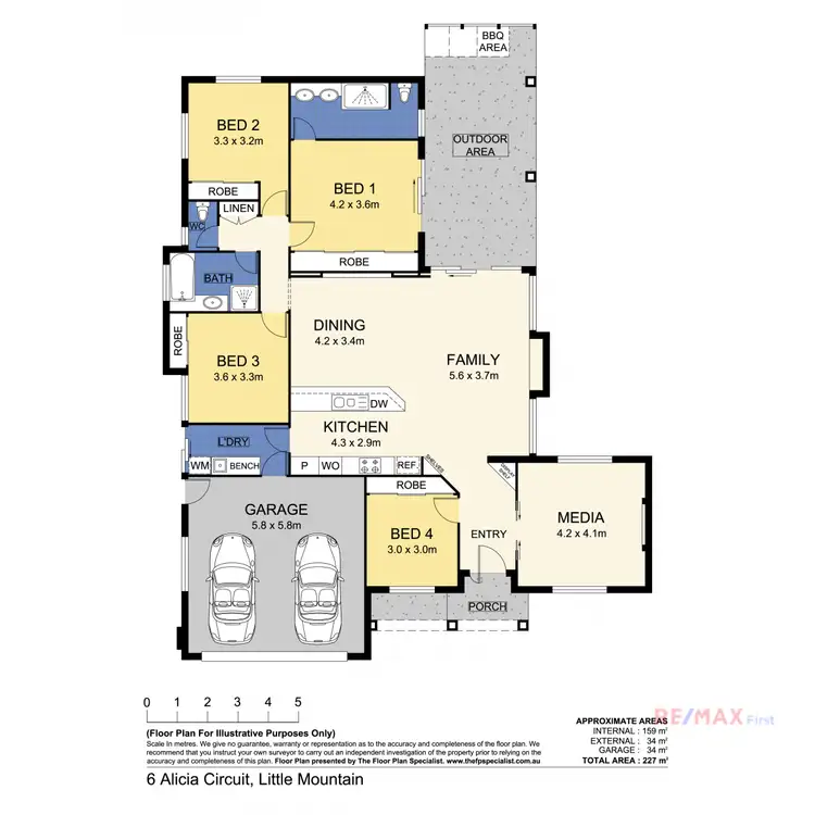 Floorplan of Homely house listing, 6 Alicia Circuit, Little Mountain QLD 4551