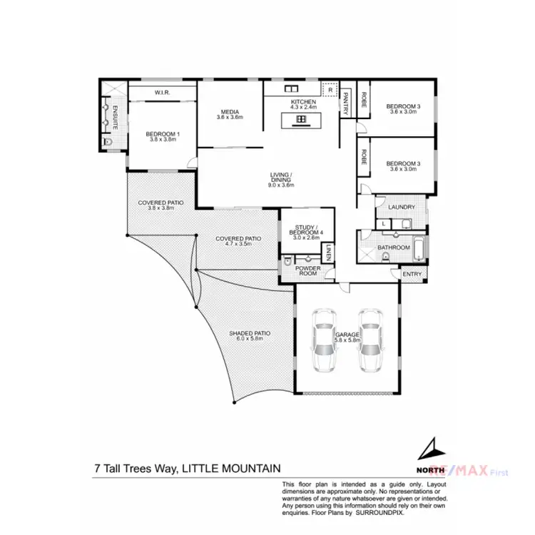 Floorplan of Homely house listing, 7 Tall Trees Way, Little Mountain QLD 4551