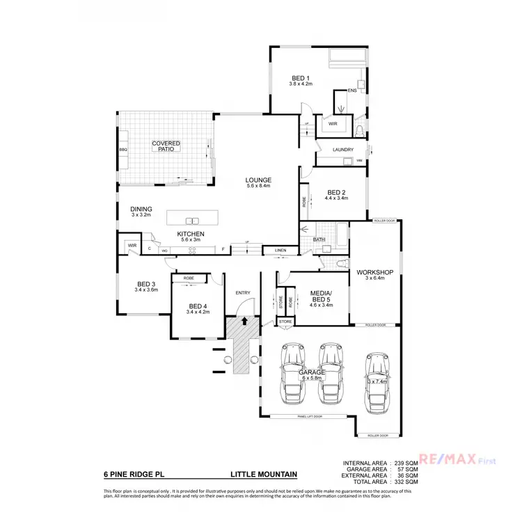 Floorplan of Homely house listing, 6 Pine Ridge Place, Little Mountain QLD 4551