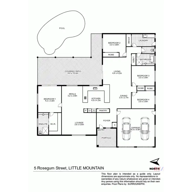 Floorplan of Homely house listing, 5 Rosegum Street, Little Mountain QLD 4551