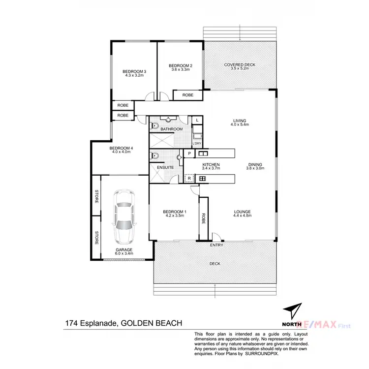 Floorplan of Homely house listing, 174 Esplanade, Golden Beach QLD 4551