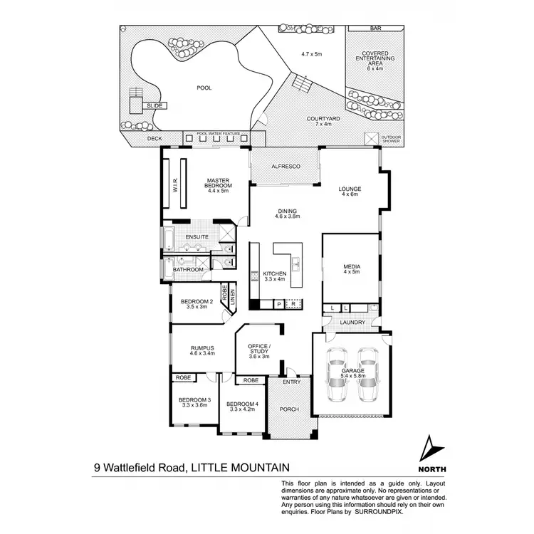 Floorplan of Homely house listing, 9 Wattlefield Road, Little Mountain QLD 4551