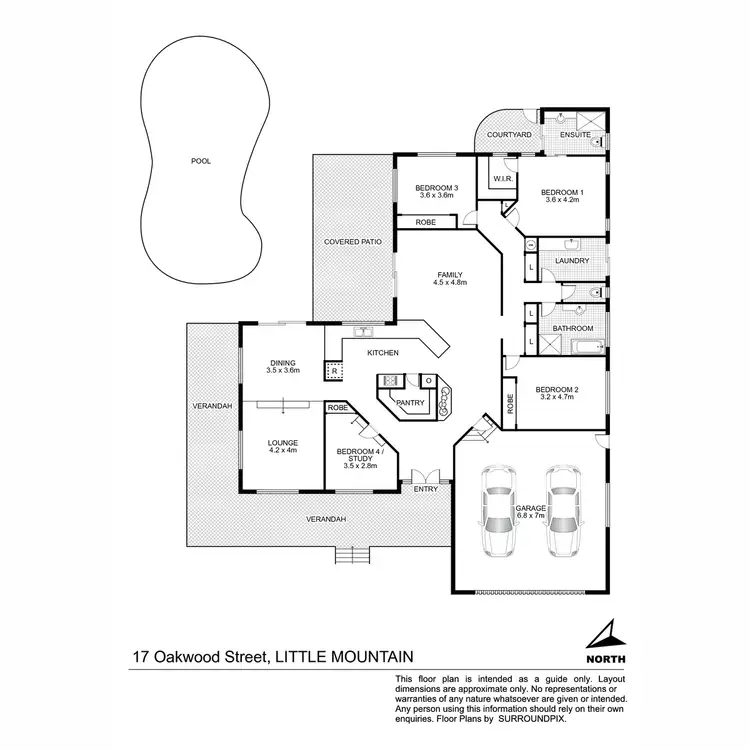 Floorplan of Homely house listing, 17 Oakwood Street, Little Mountain QLD 4551