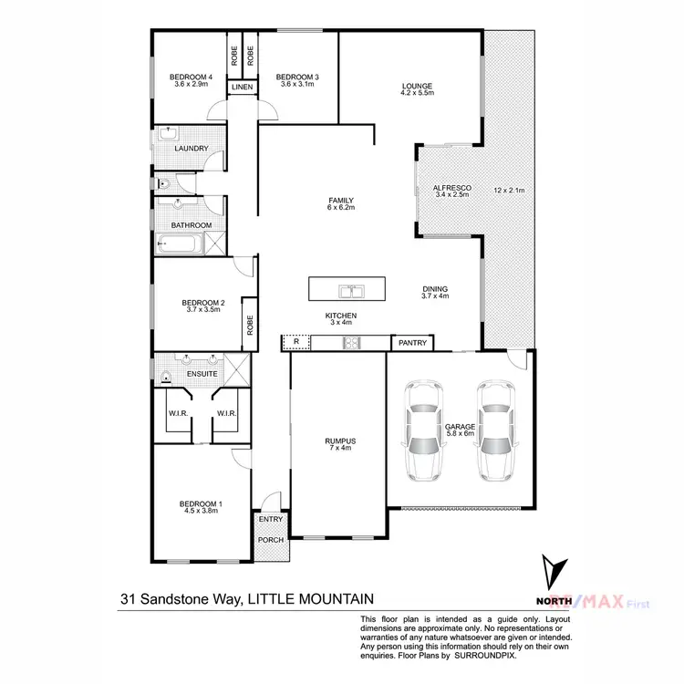 Floorplan of Homely house listing, 31 Sandstone Way, Little Mountain QLD 4551