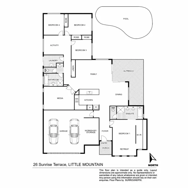 Floorplan of Homely house listing, 26 Sunrise Terrace, Little Mountain QLD 4551